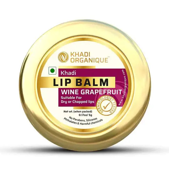 Khadi Organique Wine Grapefruit Lip Balm 5G