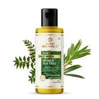 Khadi Organique Neem Tea tree Face Wash (SLS & paraben Free) 210ml_4