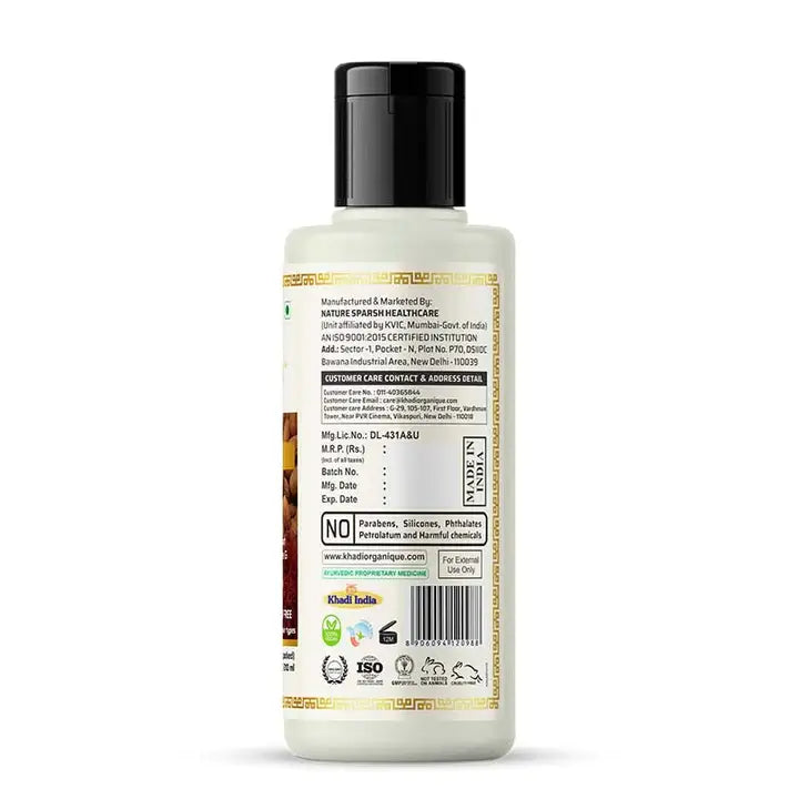 Khadi Organique Amla & Bhringraj Hair Cleanser ( SLS & Paraben Free) 210ml