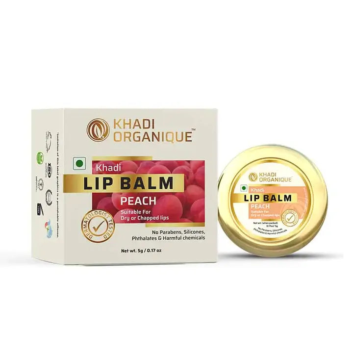 Khadi Organique Peach Lip Balm 5G