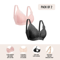 Okus - Pretty Lace Maternity & Nursing Bra Pack of 2_1