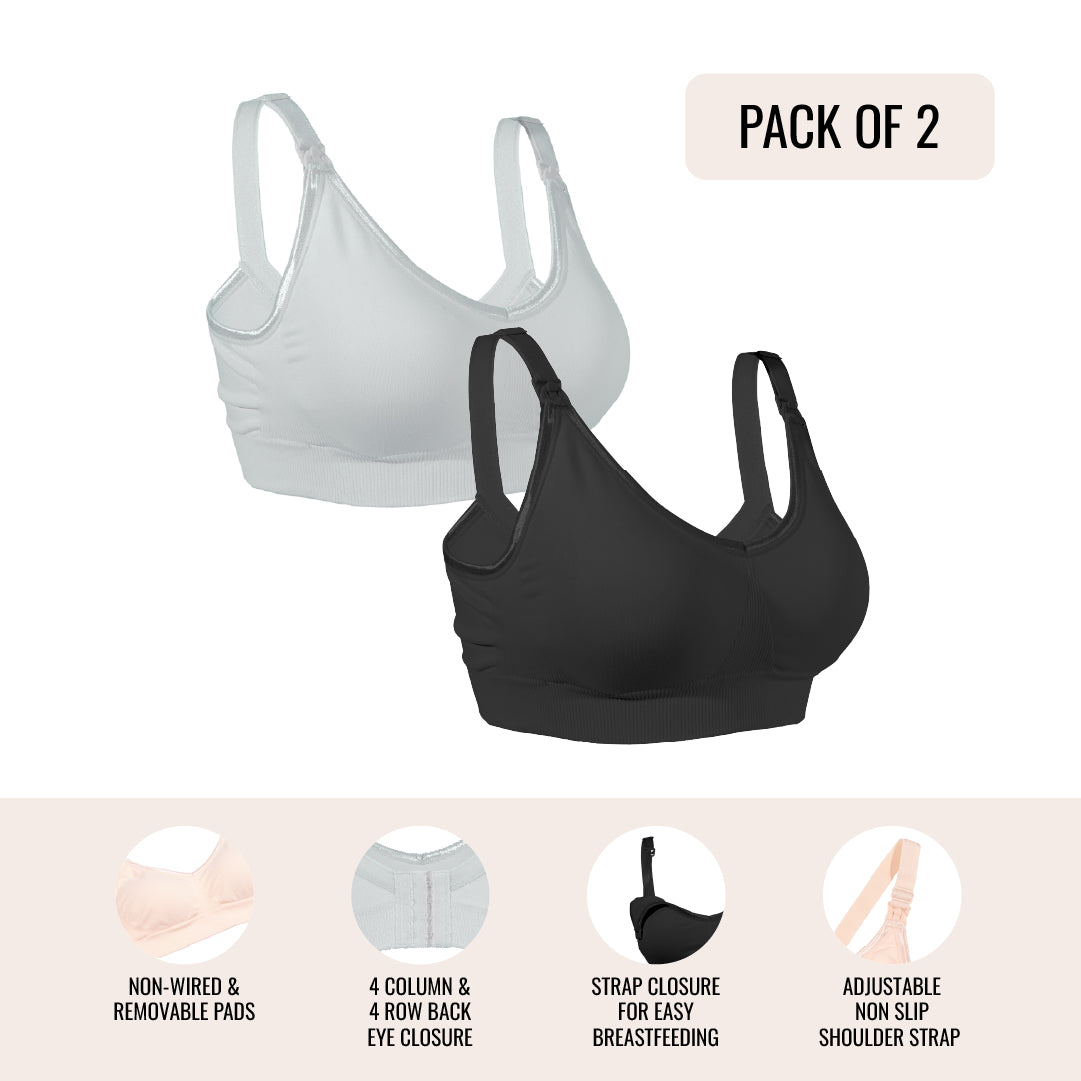 Okus - Original Full Cup Maternity & Nursing Bra Pack of 2