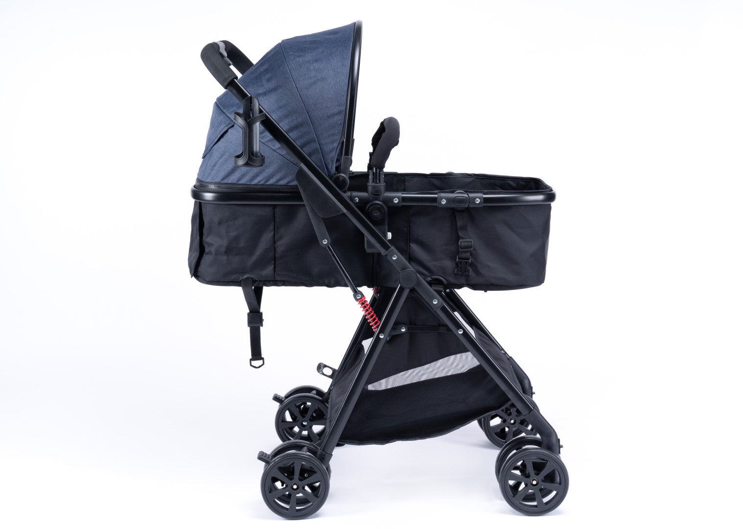 UNIQOO - 5 Portable Pram - Blue