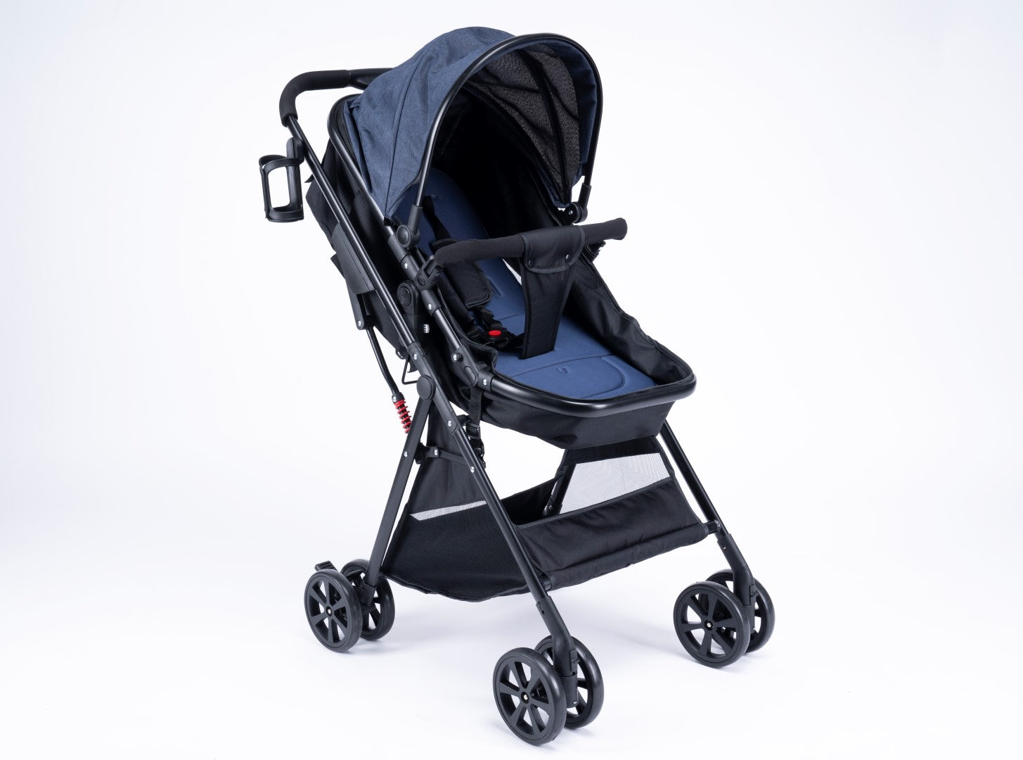 UNIQOO - 5 Portable Pram - Blue