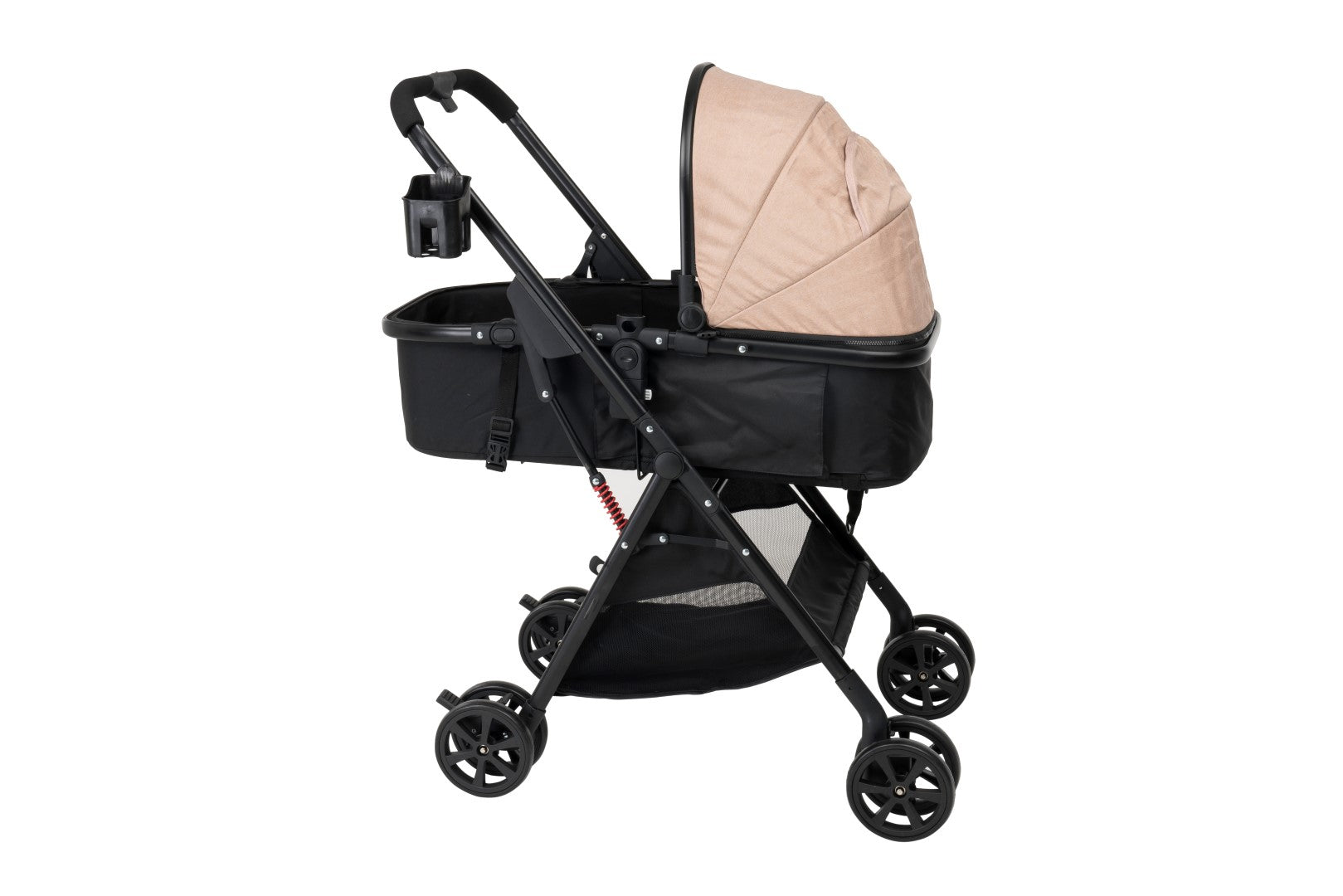 Uniqoo - 5 Portable Pram W/ Diaper Bag - Beige
