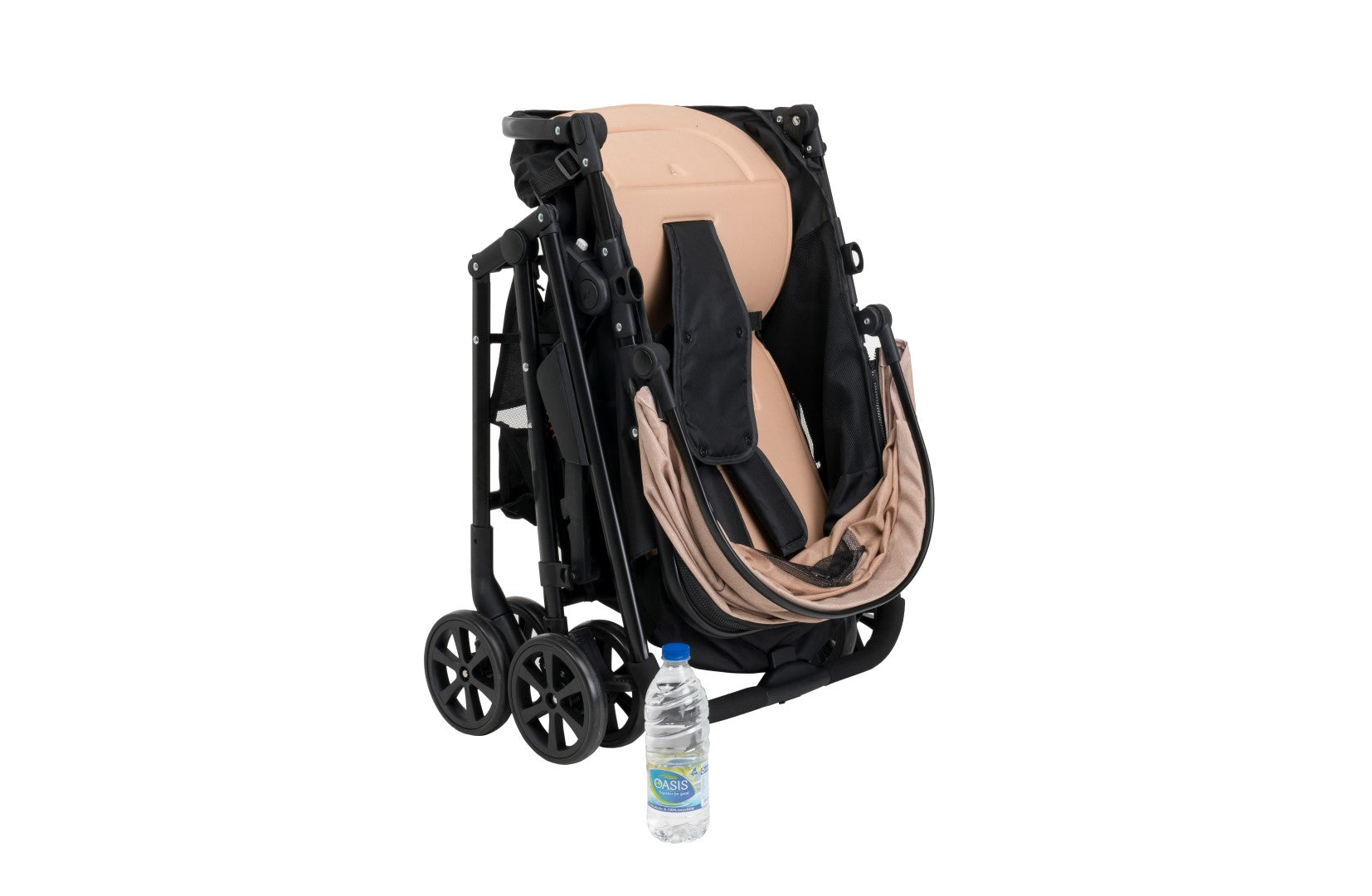 Uniqoo - 5 Portable Pram W/ Diaper Bag - Beige