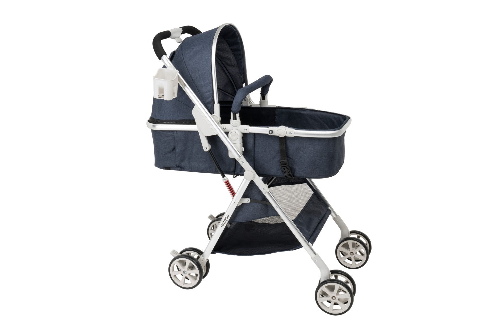 Uniqoo - 6 Premium Portable Pram W/ Diaper Bag - Blue
