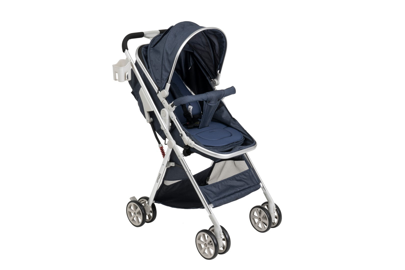 Uniqoo - 6 Premium Portable Pram W/ Diaper Bag - Blue