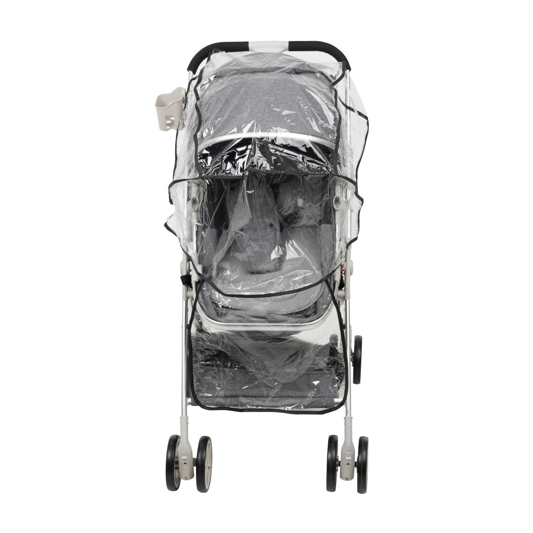 Uniqoo - 6 Premium Portable Pram W/ Diaper Bag - Grey