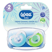 Wee Baby - Double  Trend  Soother with Case 6-18 Months