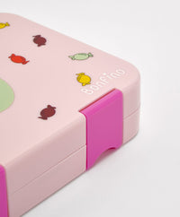 Bonfino Lunch Box, Cake Theme, Easy to Carry, Leak-Proof Lid, Microwave Safe, 3 Years+, 22 x 15.5 x 5cm - Pink_7