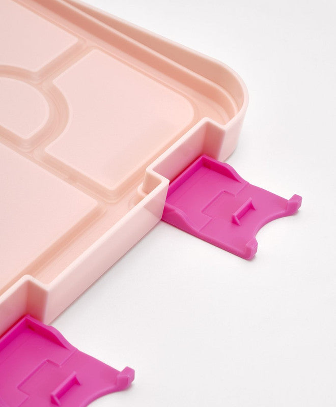 Bonfino Lunch Box, Cat Theme, Easy to Carry, Leak-Proof Lid, Microwave Safe, 3 Years+, 22 x 15.5 x 5cm - Pink