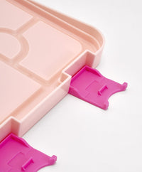 Bonfino Lunch Box, Cat Theme, Easy to Carry, Leak-Proof Lid, Microwave Safe, 3 Years+, 22 x 15.5 x 5cm - Pink_5