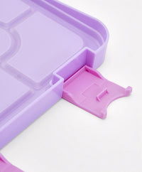 Bonfino Lunch Box, City Theme, Easy to Carry, Leak-Proof Lid, Microwave Safe, 3 Years+, 22 x 15.5 x 5cm - Purple_5