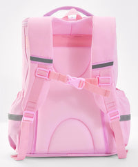 Bonfino School Bag, Night Reflective Light, S-Spine Curve Support, Heat-Dissipating Mesh Back, 6 Years+, Pink - 17 Inches_6