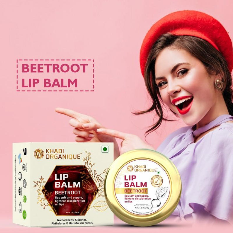 Khadi Organique Beetroot Lip Balm 5G