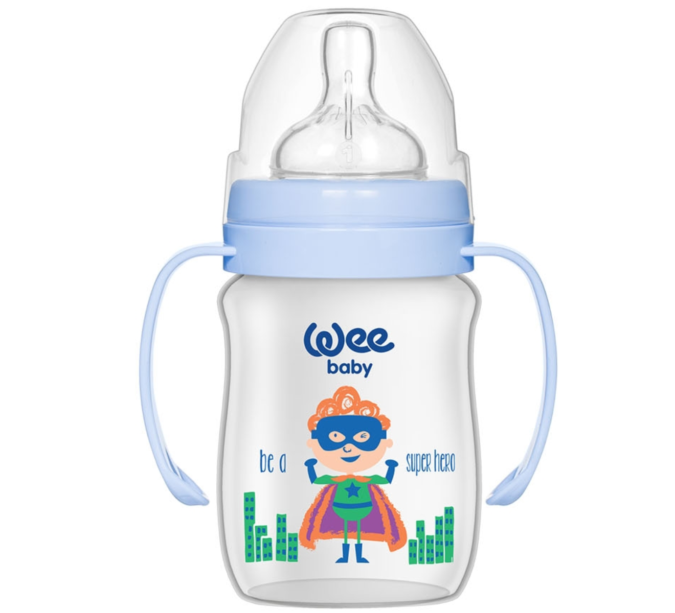 وي بيبي - مجموعة زجاجات الرضاعة كلاسيك بلس لحديثي الولادة - للأولاد