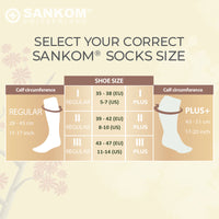 Sankom - Patent Active Compression Socks, White & Beige_11