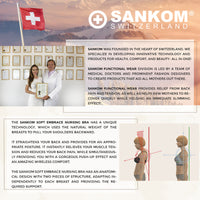 Sankom - Patent Organic Cotton Bra For Back Support, Ivory_12