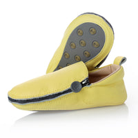 Rose et Chocolat Zipper Soft Soles Shoes Yellow_