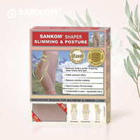 Sankom - Patent Short Shaper with Lace, Beige_3