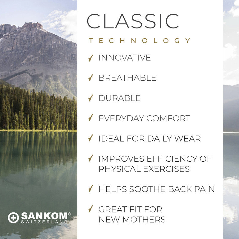 Sankom - Patent Classic Bra For Back Support, Beige
