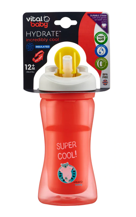 Vital Baby Hydrate Incredibly Cool Insulated Sipper 290ml, 12 Months+