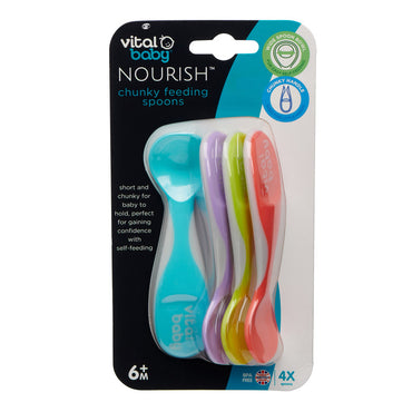 /arvital-baby-nourish-chunky-feeding-spoons-4-piece-multicolour-6-months