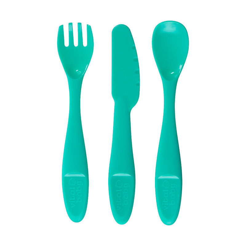 Vital Baby Nourish Perfectly Simple Cutlery, 15-Piece, Multicolour, 12 Months+