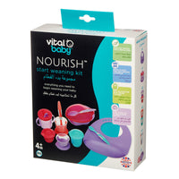 Vital Baby Nourish Start Weaning Kit, 10+ Piece, Purple, 4 Months+