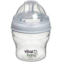 Vital Baby Nurture Breast Like Baby Feeding Bottles, 150ml, 0+ Months, Clear
