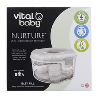 Vital Baby Nurture 2-in-1 Combination Steriliser, White, Adult_