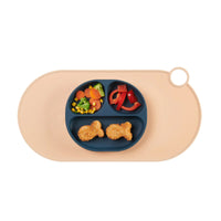 Vital Baby NOURISH Silicone Suction Plate - Moody Blue_4