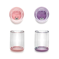 Melii Double Walled Bear Cup 145 ml - 2 Pack (Purple & Pink)_1