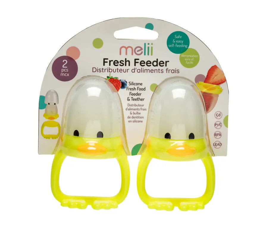 Melii Duck Fresh Feeder - 2 Pack Yellow 