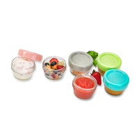 melii Glass Baby Food Containers - Airtight, Leakproof, Storage for Babies, Toddlers, Kids – BPA Free, Microwave & Freezer Safe - Set of 6, 2oz with Easy Open Lids_4