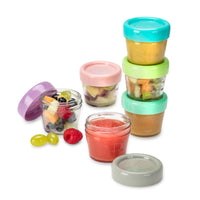 melii Glass Baby Food Containers - Airtight, Leakproof, Storage for Babies, Toddlers, Kids – BPA Free, Microwave & Freezer Safe - Set of 6, 4oz with Easy Open Lids_4