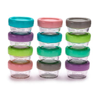 Melii Glass Food Container (2oz) - 12 Piece Set 