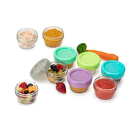 melii Glass Baby Food Containers - Airtight, Leakproof, Storage for Babies, Toddlers, Kids – BPA Free, Microwave & Freezer Safe - Set of 12, 2oz with Easy Open Lids_3