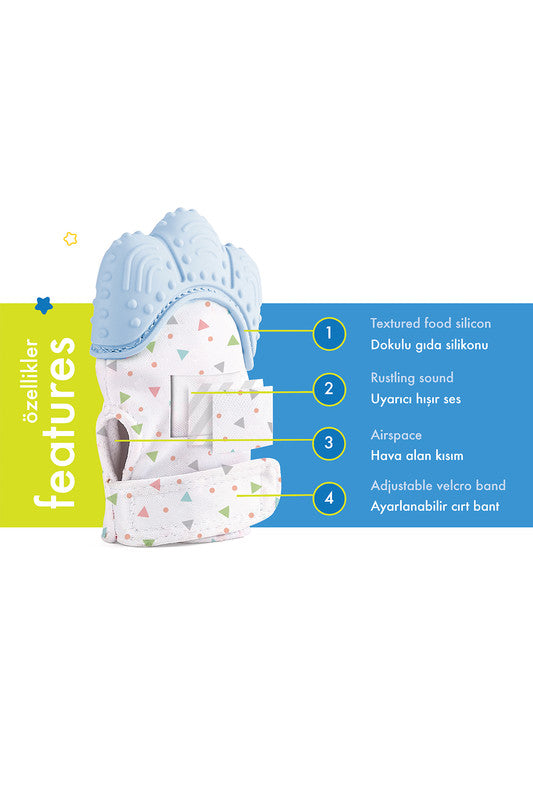 Babyjem Baby Tooth Scarifying Gloves Butterfly, 3+ Months
