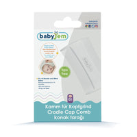 Babyjem Fine Toothed Comb for Babies, Newborn, White, 0 Months+