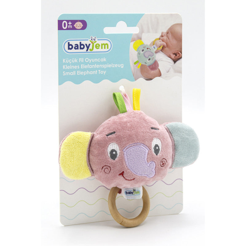 Babyjem Small Elephant Toy, 0+ Years, Pink, 0 Months+