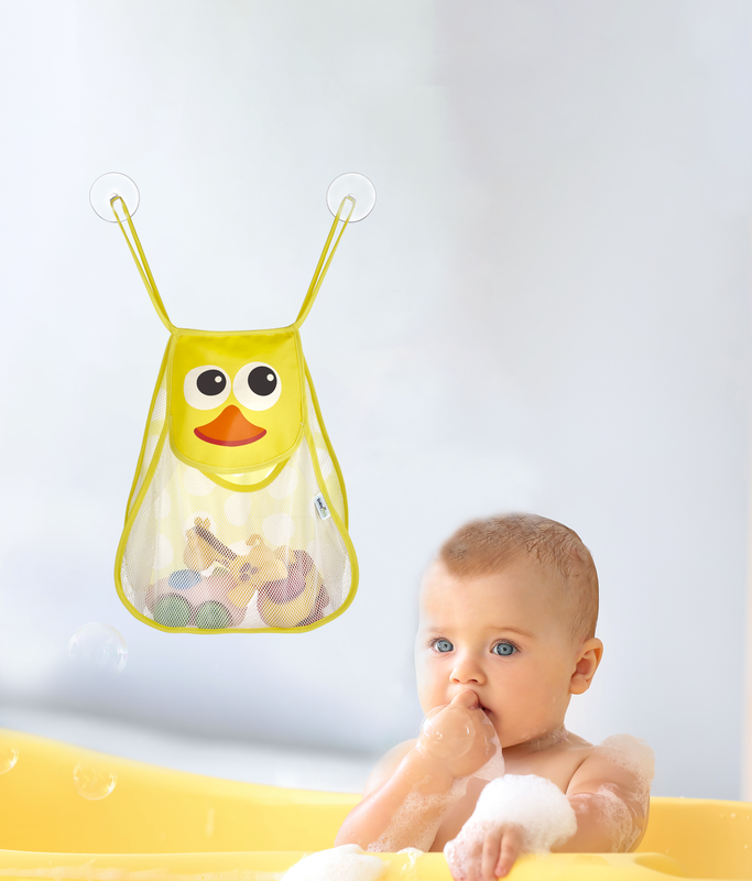 babyjem-duck-shaped-bath-toy-organizer-bag-yellow-white-adult
