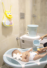 Babyjem Duck Shaped Bath Toy Organizer Bag, Yellow/White, Adult_3