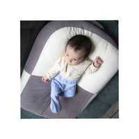 Babyjem Comfy Sleeping Cushion, 0-6 Months, White/Grey_2