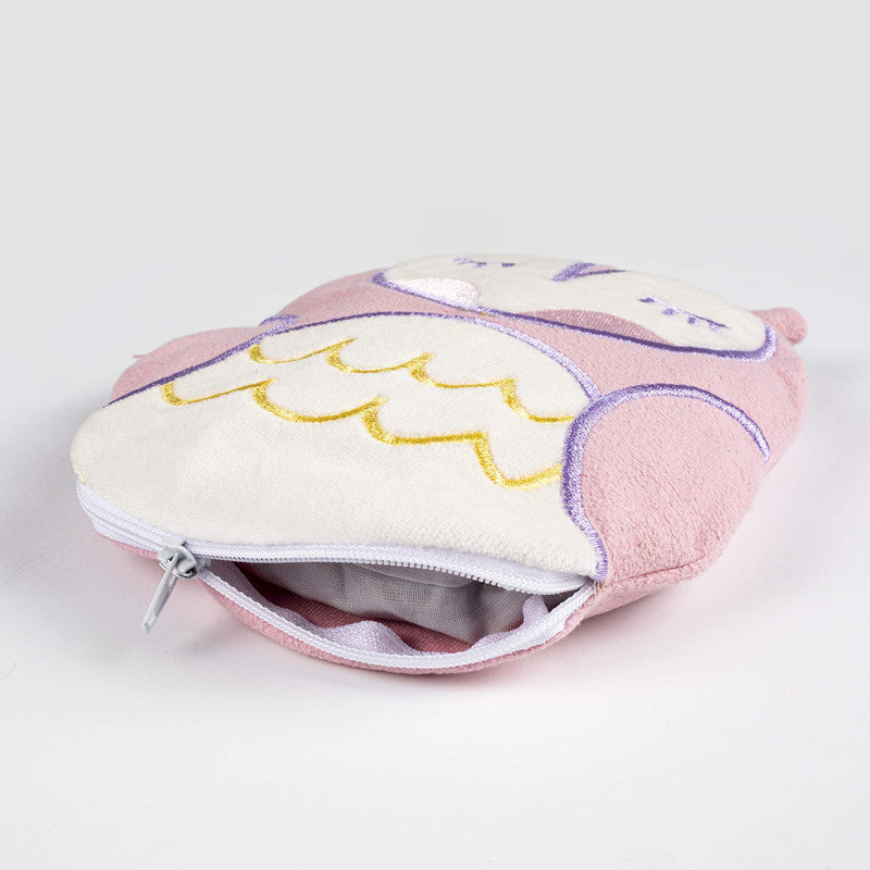 Babyjem Cherry Seeds Filled Velvet Colic Owl Shaped Pillow, Newborn, Rose, 0 Months+
