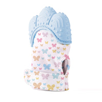Babyjem Baby Tooth Scarifying Gloves Butterfly, 3+ Months, Blue