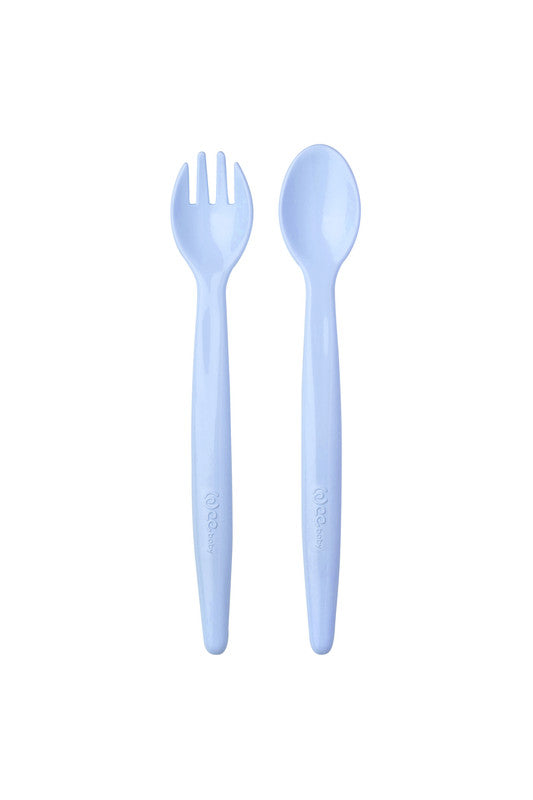 Wee Baby Fork & Spoon Set with Case, 6+ Months