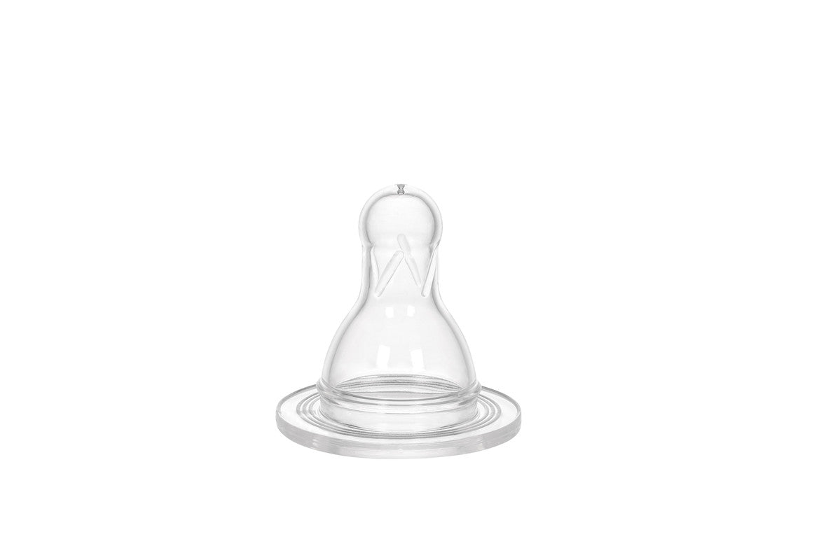 Wee Baby - Silicone Spare Round Teat for Bottle (0-6 Months) 