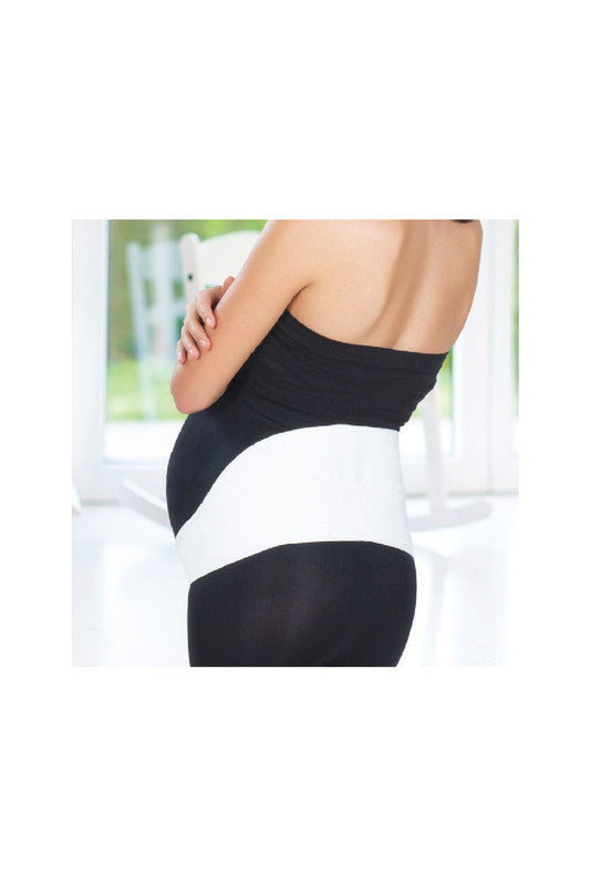 حزام الخصر لدعم الحمل من بيبي جيم، أبيض، متوسط، للأم